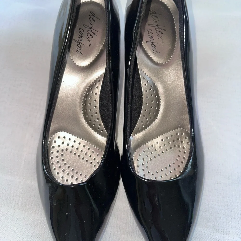 Dexflex Comfort Black Patent Heels size 9 #4